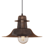 Colgante de chapa ø 35cm Sombrero Cobre