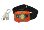 Linterna vincha recargable USB