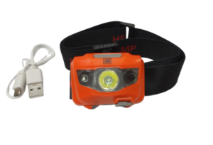 Linterna vincha recargable USB