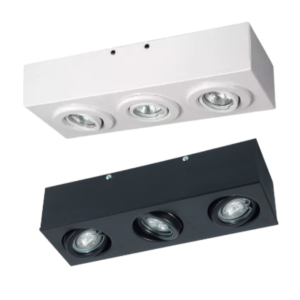 Caja de superficiepara 3 luces