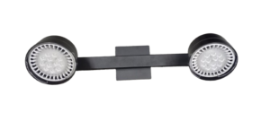 Barral de 2 luces con cabezal AR111