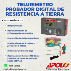 Telurímetro UNI-T UT522