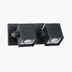 Spot policarbonato 2 luces cuadrado
