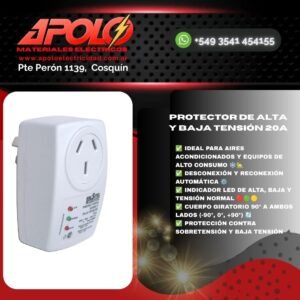 Protector de alta y baja tensión 20A