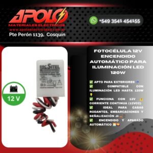 Fotocélula 12V ⚠️ | Encendido Automático para Iluminación LED 120W