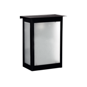 Farol de Hierro con Vidrio Arenado Grande | H:305 mm | Diseño Clásico para Exteriores