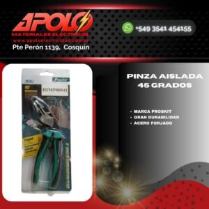 Pinza aislada 45 grados