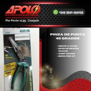 Pinza de Punta a 45 grados