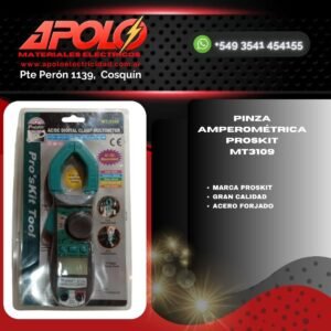 Pinza Amperimétrica Digital Pro'skit MT-3109