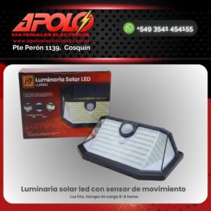 Luminaria Solar con sensor de movimiento