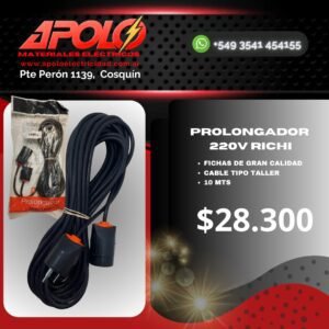 Prolongador RICHI 220v  10 MTS