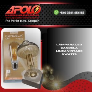 Lámpara LED Candela 6 w